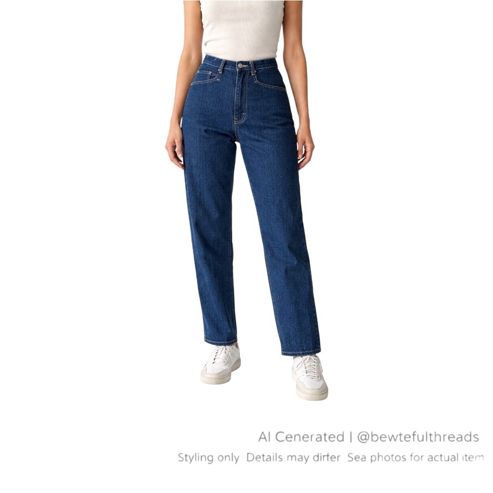 Vintage Rue Royal High Rise Mom Jeans Dark Indigo 30W US 8-10 90s Denim